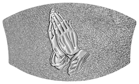 DNSWILL 516 SL SH SL Silver Praying Hands Shimmer Silver